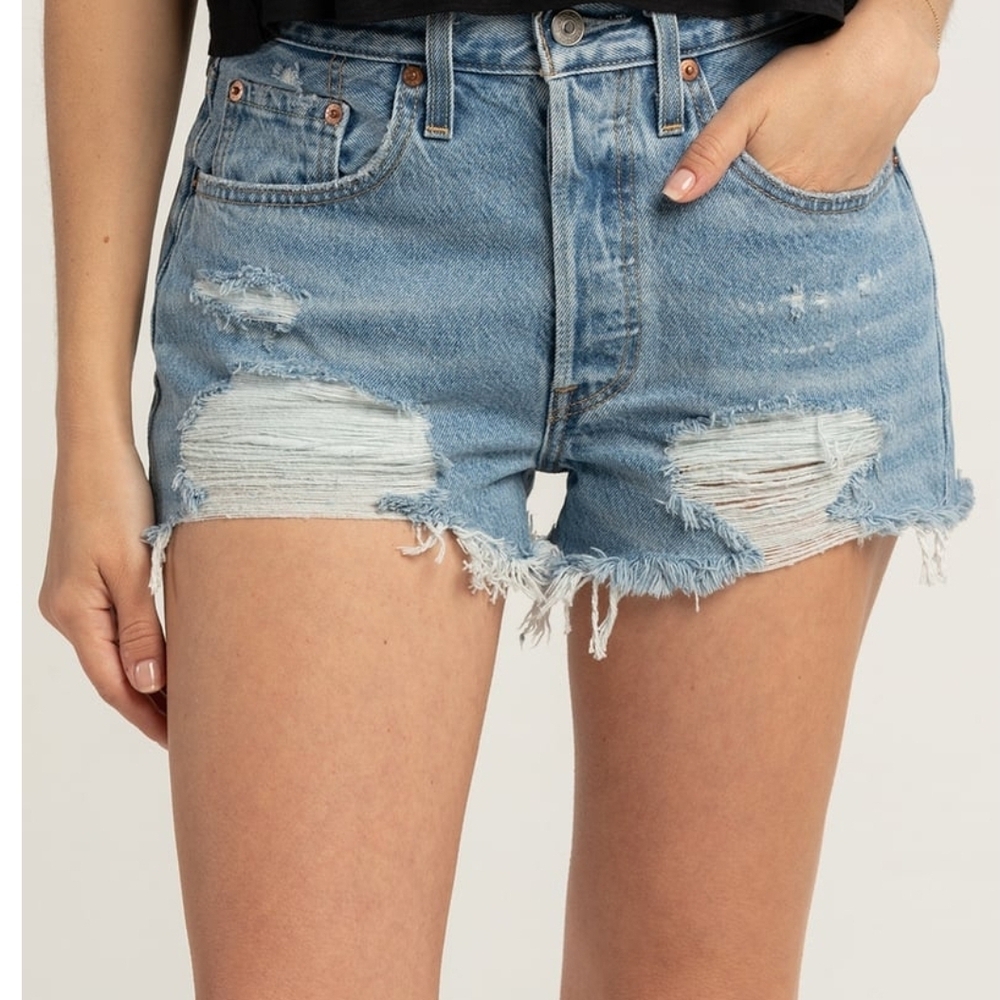 Levi's Women's 501 High Rise Cutoff Shorts - Size 26